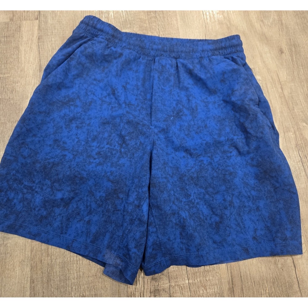 Lululemon‎ Shorts Adult Small Blue Pace Breaker Drawstring Active Gym Logo Men S